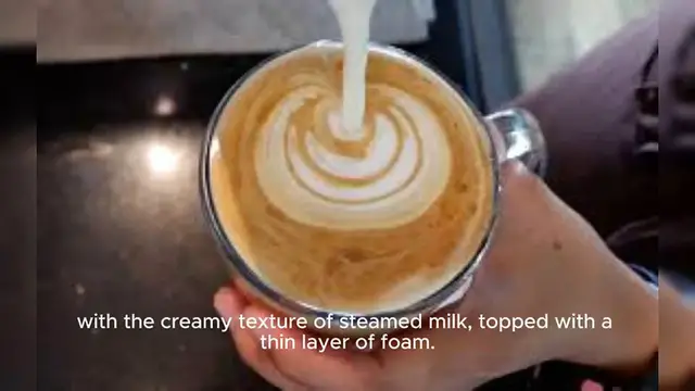 Video thumbnail for Latte - Espresso with steamed milk and a small lay