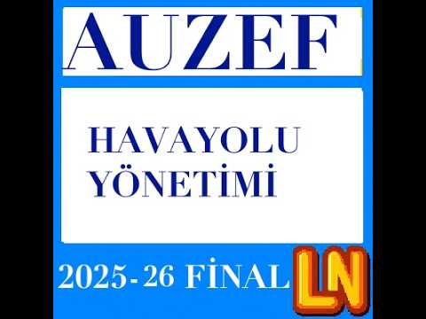 Video thumbnail for Havayolu Yönetimi 2025-2026 Final Soruları