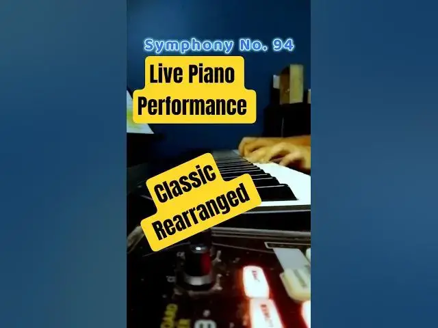 Video thumbnail for Symphony No. 94 Played LIVE On Piano [Amazing] #piano