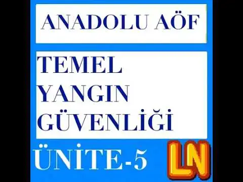 Video thumbnail for ISG110U Temel Yangın Güvenliği Ünite 4