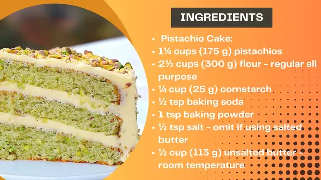 Video thumbnail for Moist Pistachio Cake
