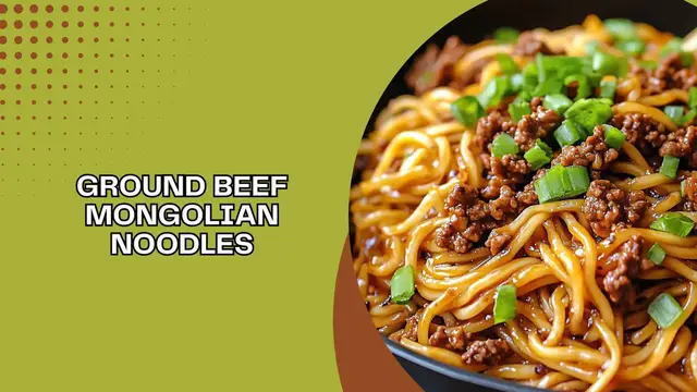 'Video thumbnail for Ground Beef Mongolian Noodles'