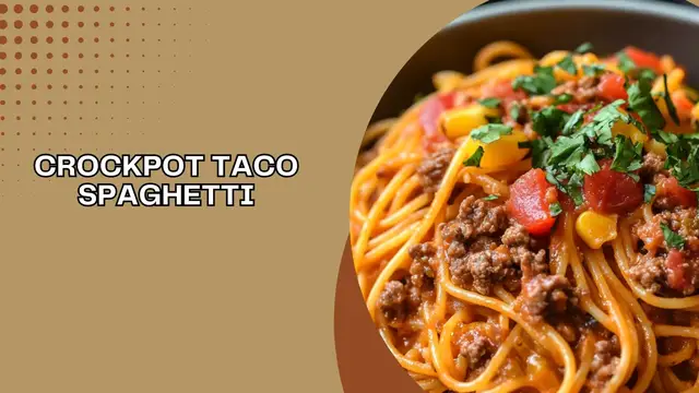'Video thumbnail for Crockpot Taco Spaghetti'