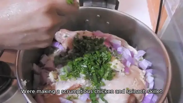 Video thumbnail for Chicken and Spinach Skillet