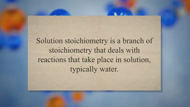 Video thumbnail for Solution stoichiometry concept questions and answers