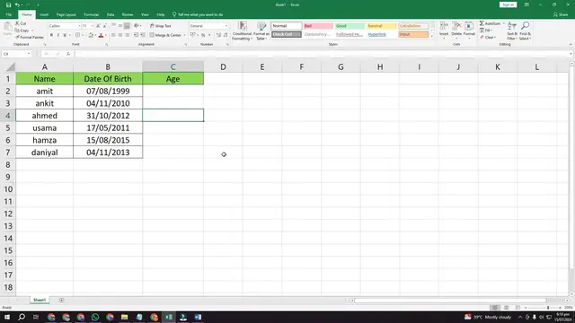 Video thumbnail for how to Calculate Age In Excel