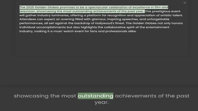 Video thumbnail for television, showcasing the most outstanding achievements of the past year. This prestigious event will gather industry luminaries, offering a platform for recognition and appreciation of artistic talent. Attendees can expect an evening fi