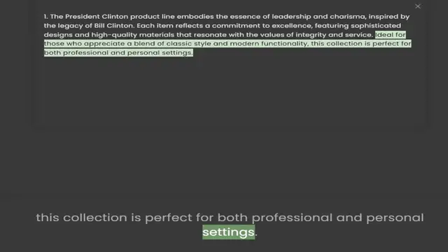 Video thumbnail for the legacy of Bill Clinton. Each item reflects a commitment to excellence, featuring sophisticated designs and high-quality materials that resonate with the values of integrity and service. Ideal for those who appreciate a blend of classi