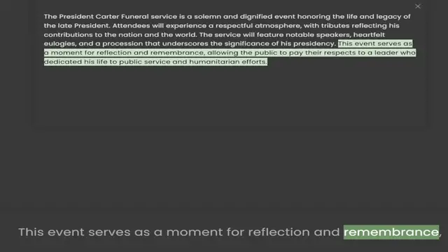 Video thumbnail for the late President. Attendees will experience a respectful atmosphere, with tributes reflecting his contributions to the nation and the world. The service will feature notable speakers, heartfelt eulogies, and a procession that underscore