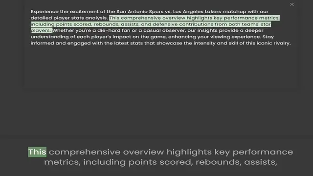 Video thumbnail for detailed player stats analysis. This comprehensive overview highlights key performance metrics, including points scored, rebounds, assists, and defensive contributions from both teams' star players. Whether you're a die-hard fan or a