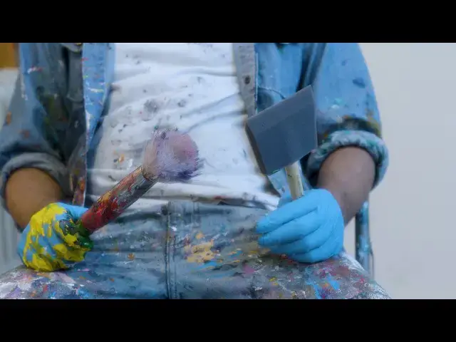 'Video thumbnail for Contemporary Artist MD Tokon Working on Paintings in His New York Studio'