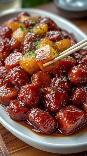 Video thumbnail for Sticky Pineapple Brown Sugar Mississippi Little Smokies Bites