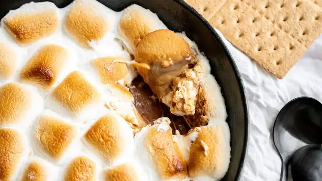 'Video thumbnail for Over-The-Top S'mores Dip Recipe'