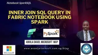 'Video thumbnail for Inner Join SQL Query in Fabric Notebook using Spark'