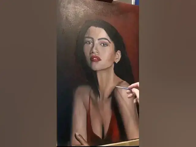 Video thumbnail for Zendaya Oil Painting #art