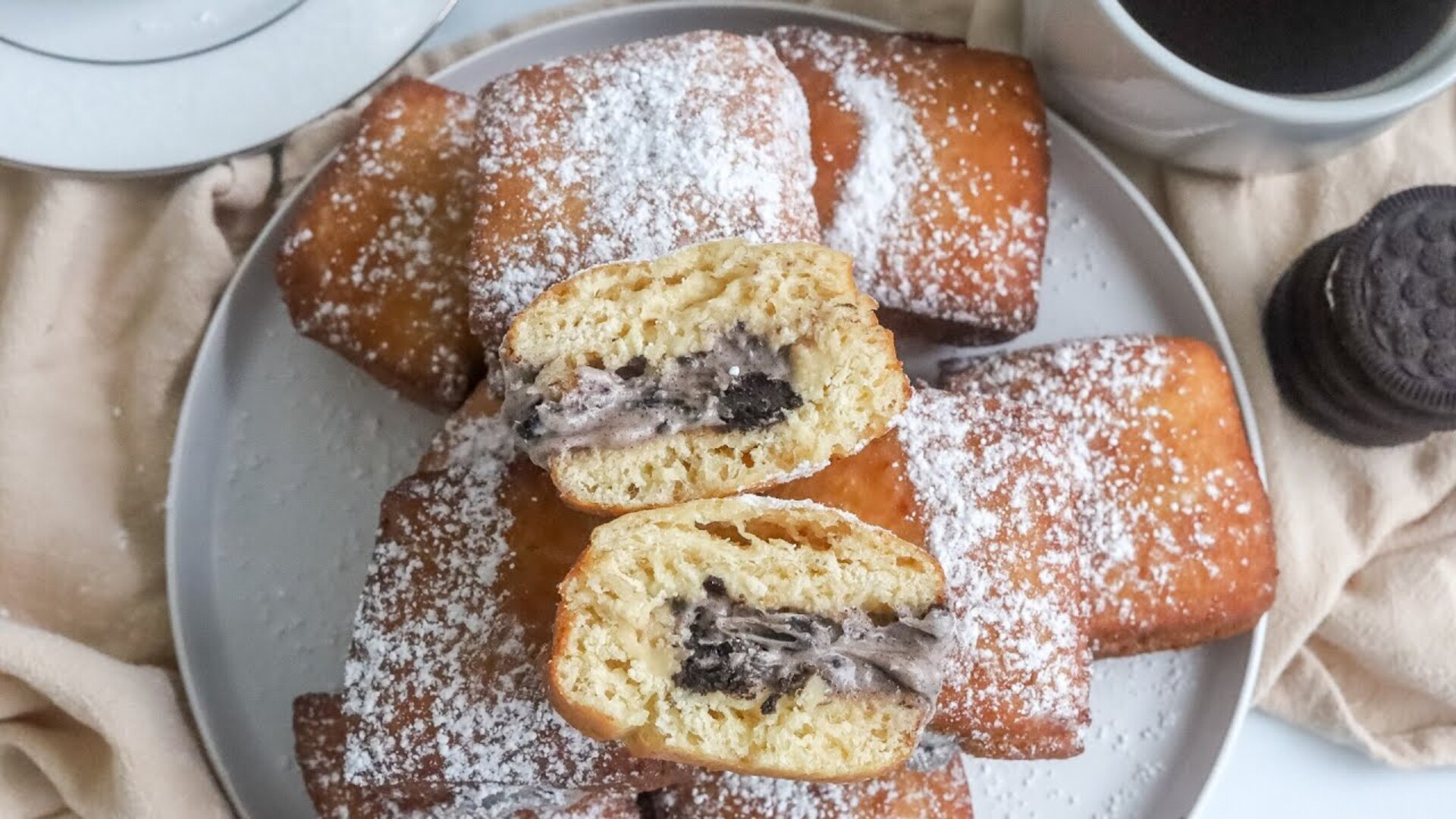 Video thumbnail for Disney-Inspired Cookies And Cream Beignets Recipe