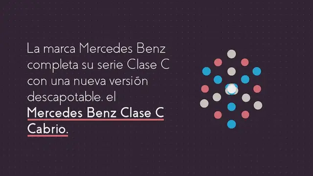 Video thumbnail for La elegancia del nuevo Mercedes Benz Clase C Cabrio