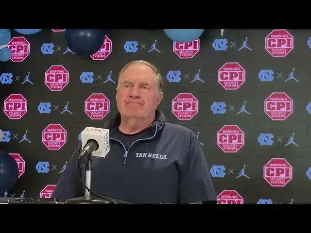 'Video thumbnail for #UNC coach Bill Belichick press conference'