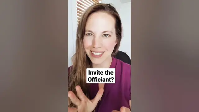 Video thumbnail for Do you invite your officiant to the reception? 👉 bit.ly/inviteofficiant