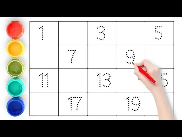 Video thumbnail for 1 से 20 नंबर गिनती | Hindi Numbers | Counting 1 to 20 in Hindi | Kids Learning Video