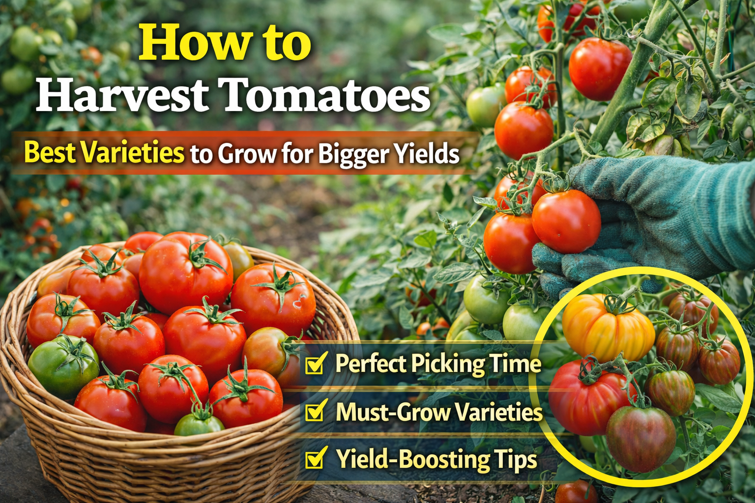 Video thumbnail for How to Harvest Tomatoes | Best Varieties to Grow for Bigger Yields