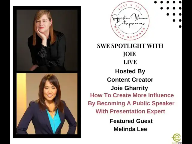 Video thumbnail for 209. How To Create More Influence By Becoming A Public Speaker With Presentation Expert Melinda Lee