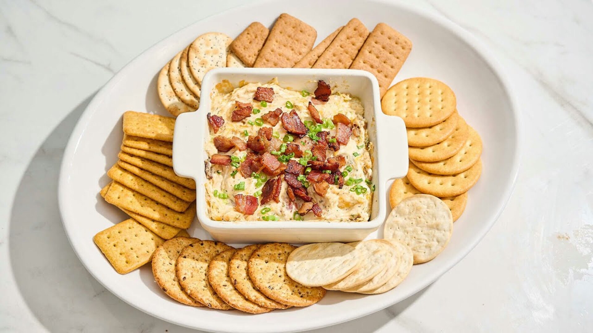 Video thumbnail for The Ultimate Chicken Bacon Ranch Dip Recipe