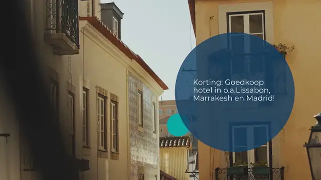 Video thumbnail for KORTING: GOEDKOOP HOTEL IN O.A. LISSABON, MARRAKESH EN MADRID!