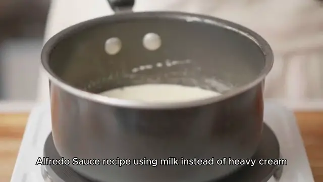 Video thumbnail for alfredo sauce recipe with milk