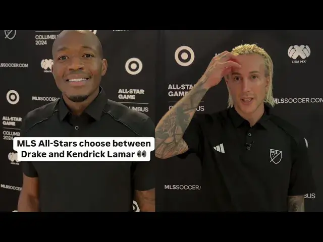 'Video thumbnail for MLS Allstars Choose between Drake and Kendrick Lamar'
