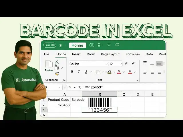 'Video thumbnail for How to Create Barcodes in Excel | Barcodes in Excel sheets'