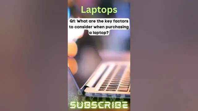 Video thumbnail for Factors to consider when purchasing a laptop