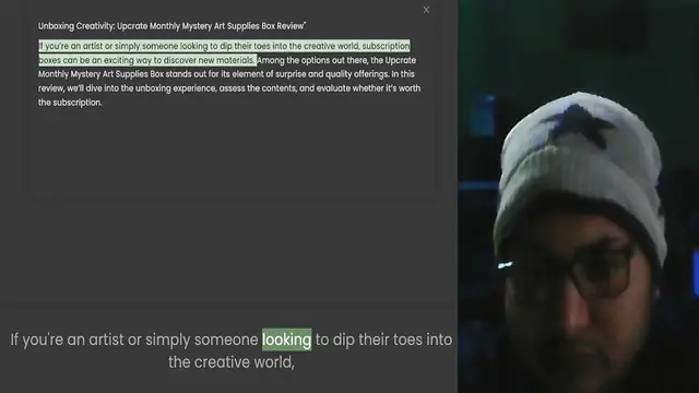 Video thumbnail for Unboxing Creativity Upcrate Monthly Mystery Art Supplies Box Review If you’re an artist or simply someone looking to dip their toes into the creative world, subscription boxes can be an exciting way to discover new materials. Among the op