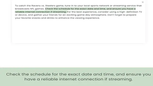 Video thumbnail for broadcasts NFL games. Check the schedule for the exact date and time, and ensure you have a reliable internet connection if streaming. For the best experience, consider using a high-definition TV or device, and gather your friends for an