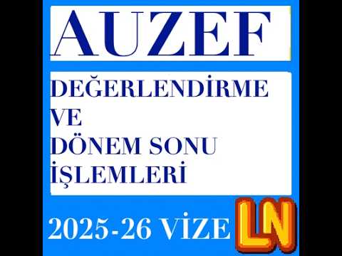 Video thumbnail for Değerlendirme ve Dönem Sonu İşlemleri 2025-2026 Vize Soruları