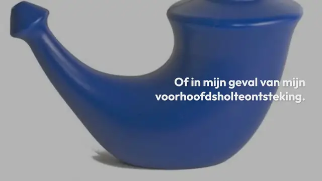 Video thumbnail for Rhino Horn met een neusdouche kom je van je verkoudheid af!