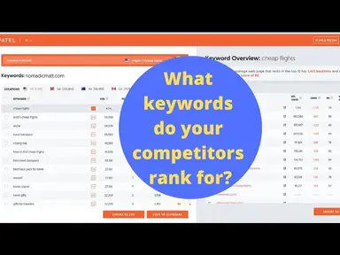 'Video thumbnail for How to find out what keywords your competitors are ranking for'