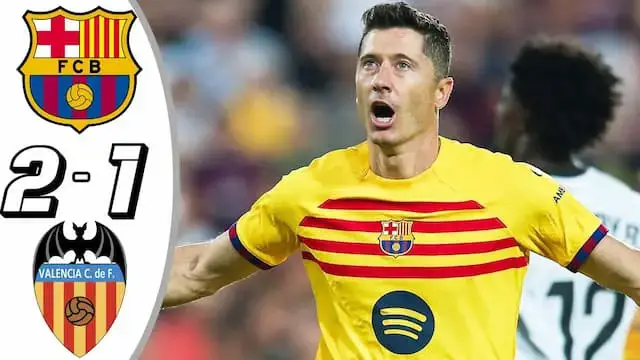 Video thumbnail for Barcelona vs Valencia 2-1 - All Goals & Highlights - 2024