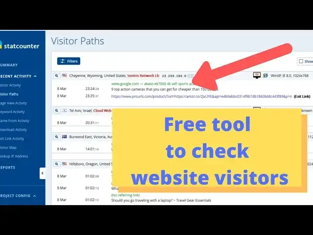 Video thumbnail for Use this free tool to check the number of visitors to your website