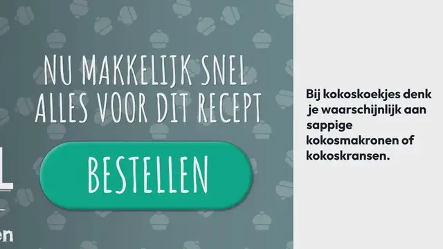 Video thumbnail for Krokante kokoskoekjes bakken – recept