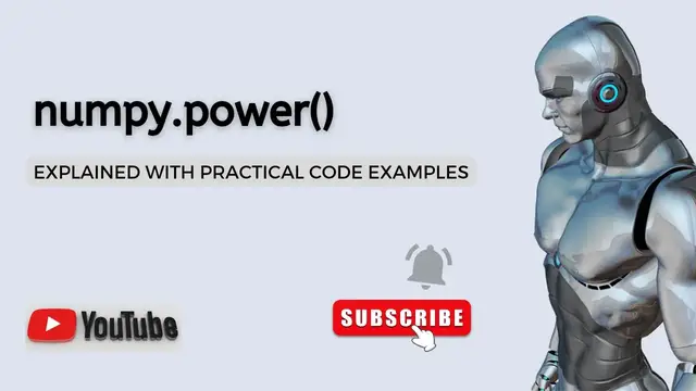 Video thumbnail for Python Numpy Power Function Explained | Python Tutorial