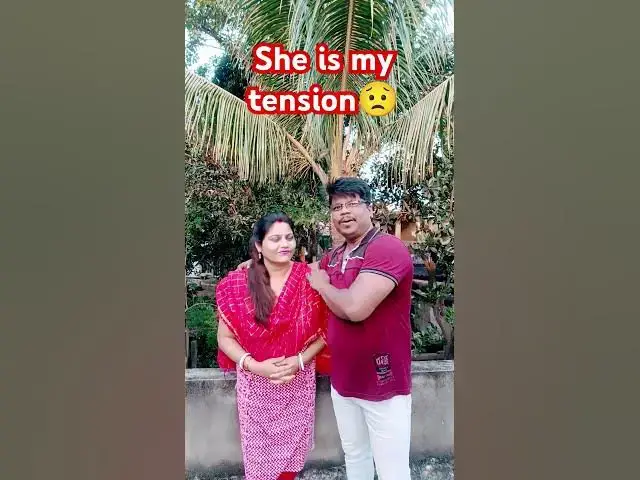 Video thumbnail for She is my tension😟 #comedy #funny #fun #jokes #tension #ytshorts #wife #share #acting