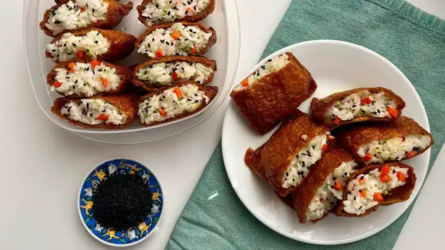 Video thumbnail for Yubuchobap (Korean Fried Tofu Pocket) Recipe