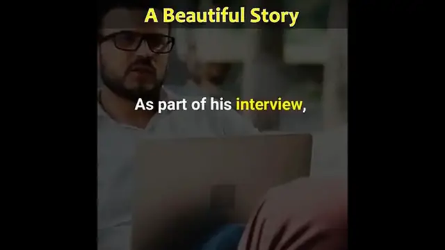 Video thumbnail for A poor man applied to be a janitor at a large company