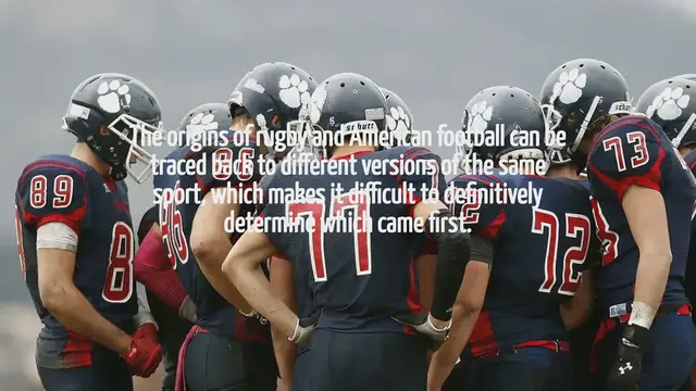 Video thumbnail for What Came First Rugby Or American Football