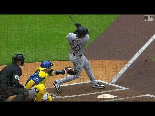 Video thumbnail for Lenyn Sosa SLUGS a Solo Home Run! | 2nd HR of 2025 | Chicago White Sox | 04/24/2025