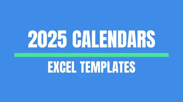 'Video thumbnail for 2025 Excel Calendar Templates'